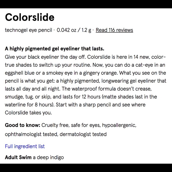 NWT Glossier Waterproof Eyeliner in Adult Swim - Picture 5 of 6